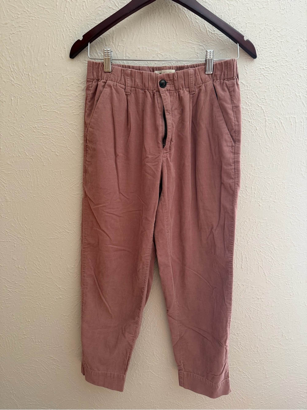 Madewell Pull-On Tapered Pants – Dusty Rose Pink – Size XS